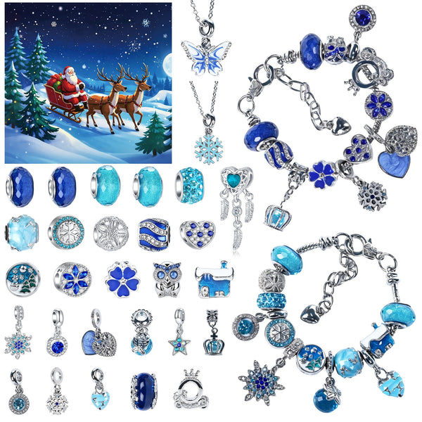 Blue 31-Compartment Gift Box