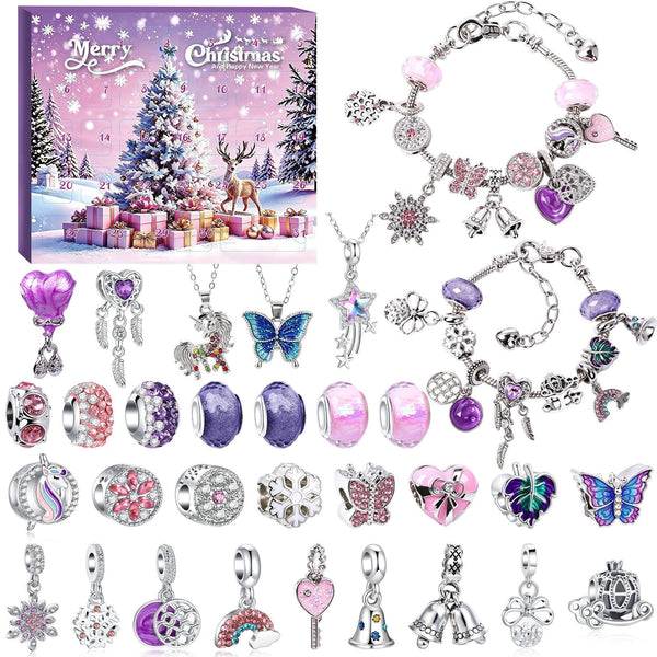 Purple-Pink 31-Piece Reindeer Gift Box
